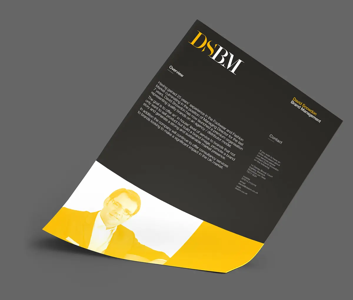 DSBM brand profile sheet
