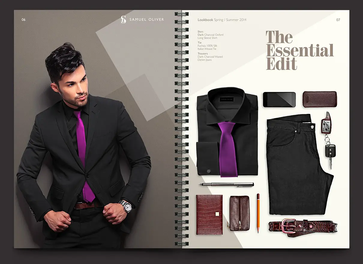 Samuel Oliver lookbook spread