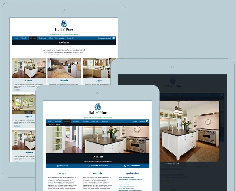 Hall of Pine site pages