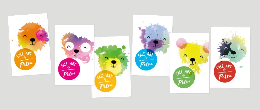 Face Art by Petra business cards
