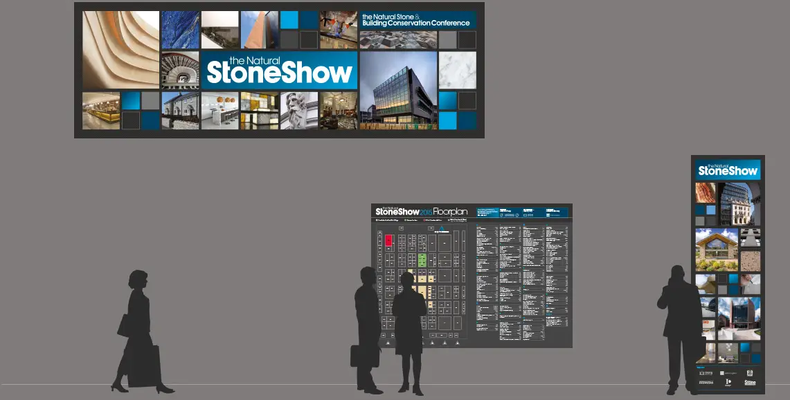 StoneShow exhibition graphics